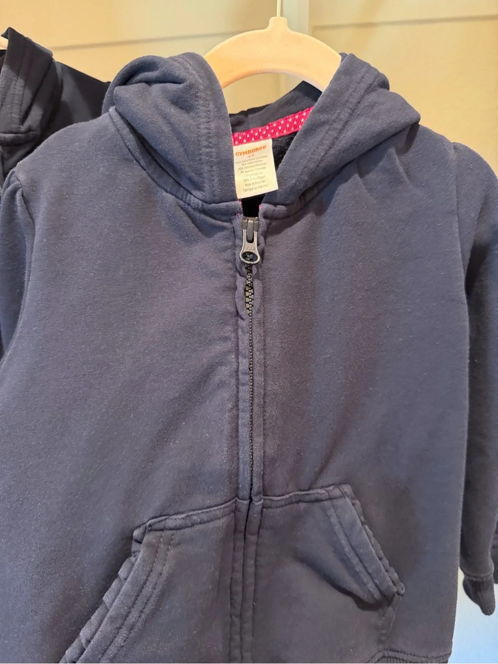 Gymboree girls lot of 2 tops 1 sweater and 2 hoodies navy school uniform 4T